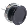 Schurter Piezo Switch Solder Terminal 16 mm Panel Cutout 100mA Contact Current Black Actuator Rated 60°C Max Operating IP67