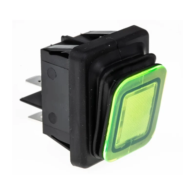 RS PRO Illuminated DPST On-Off On-Off Rocker Switch Panel 16A 250V AC IP65 456-1672