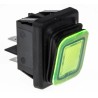 RS PRO Illuminated DPST On-Off On-Off Rocker Switch Panel 16A 250V AC IP65 456-1672