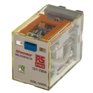 RS PRO Power Relay 12V dc Coil 16A Switching Current SPDT 480W Coil Power 121-7804