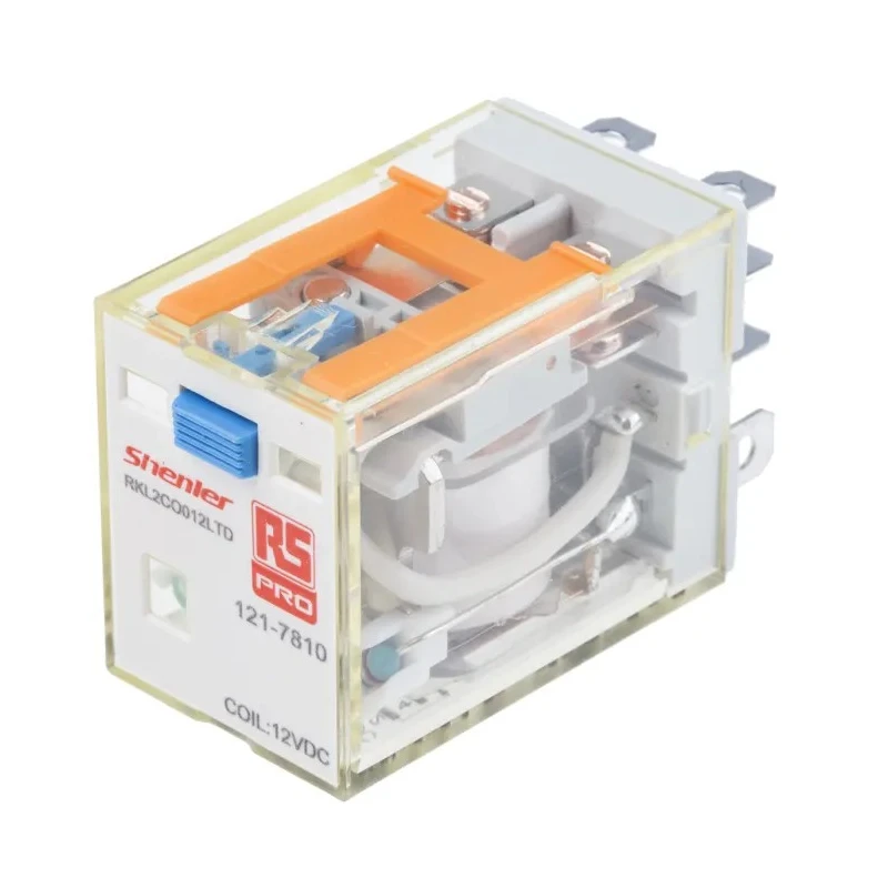 RS PRO Power Relay, 12V DC Coil, 10A Switching Current, Double Pole Double Throw (DPDT) 300W Coil Power 28x21.5x36mm 121-7810