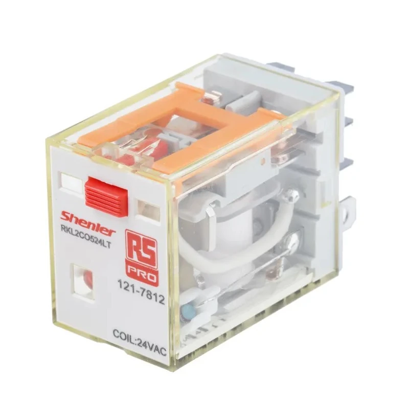 RS PRO Power Relay Double Pole Double Throw DPDT, 24V AC Coil Voltage, 10A Switching Current, 300W Coil Power 121-7812