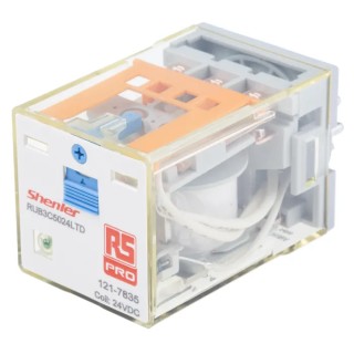 RS PRO Power Relay 24V DC Coil, 10A Switching Current, 3PDT 121-7835