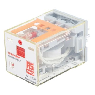 RS PRO Power Relay, 24V AC Coil, 10A Switching Current, 3PDT 121-7836