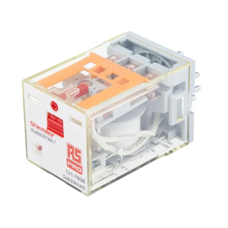 RS PRO Power Relay 3PDT 240V AC Coil, 10A Switching Current, Silver Alloy Contacts 121-7838