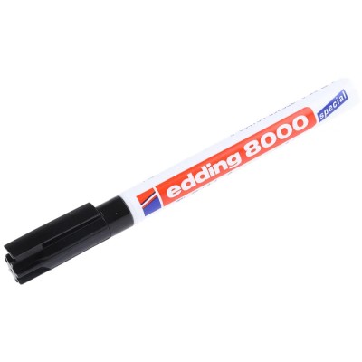 Edding Extra Fine Tip Permanent Black Marker Pen 1mm Bullet Tip 8000-001