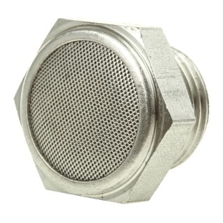 Legris Stainless Steel Pneumatic Silencer 1/2 in G Threaded 12 bar Pressure 0682 00 21