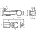 Rose+Krieger M6 Joint Clamp Connecting Component Strut Profile 12 to 18 mm Round Tube Size 12mm 13mm 14mm 15mm RK80118CCE