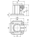 Rose+Krieger Base Clamp M6 Thread Size Compatible with 12 to 18 mm Strut Profile Round Tube 18 mm Germany K30018CCE