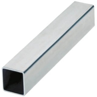 Rose+Krieger Galvanised Steel Metal Tube, 2 m Length, 20 mm Width, 20 mm Height 81201012000
