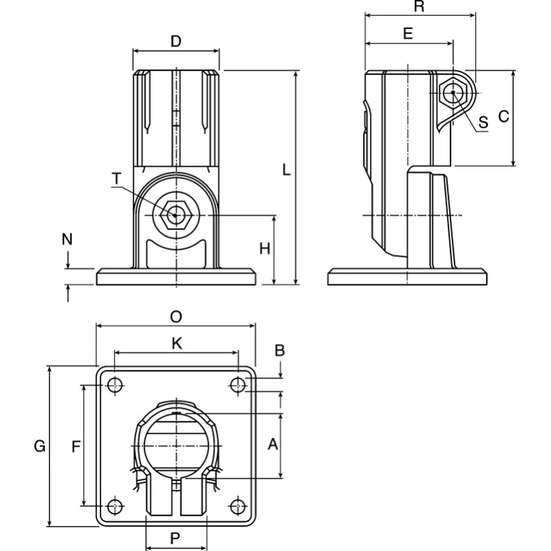Rose+Krieger M6 Joint Clamp Connecting Component Strut Profile 12 to 18 mm Groove Size 65 mm RK80218CCE