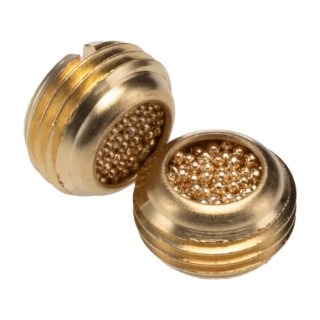 Legris Brass Pneumatic Silencer 1/8 in G Threaded Male Connection 12 bar Max Pressure 6 mm Length 0677 00 10