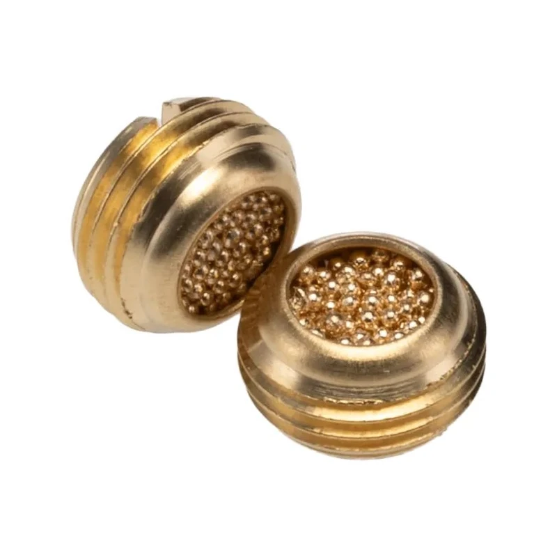 Legris Brass Pneumatic Silencer 1/8 in G Threaded Male Connection 12 bar Max Pressure 6 mm Length 0677 00 10