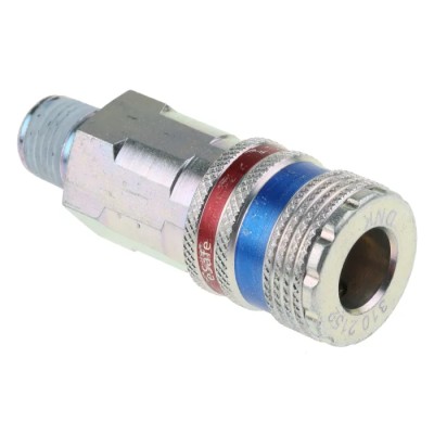 CEJN Brass Stainless Steel Pneumatic Quick Connect Coupling 1/4 in Male R C103102152