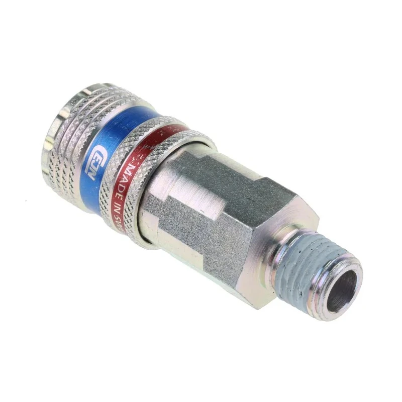 CEJN Brass Stainless Steel Pneumatic Quick Connect Coupling 1/4 in Male R C103102152