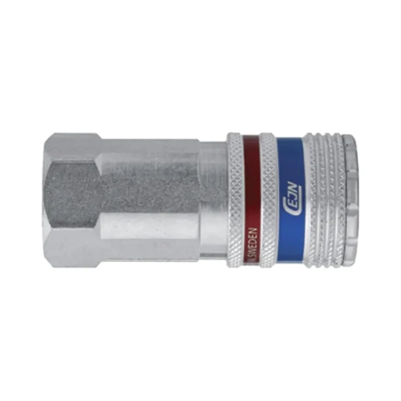 CEJN Brass and Stainless Steel Pneumatic Quick Connect Coupling, 1/2 in Female G, 310 eSafe Series C103102205