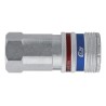 CEJN Zinc Plated Steel Pneumatic Quick Connect Coupling 1/4 in Female G C103152202