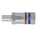 CEJN Brass, Stainless Steel Pneumatic Quick Connect Coupling 1/4 in Male Thread 6.3mm Hose Barb C103152002