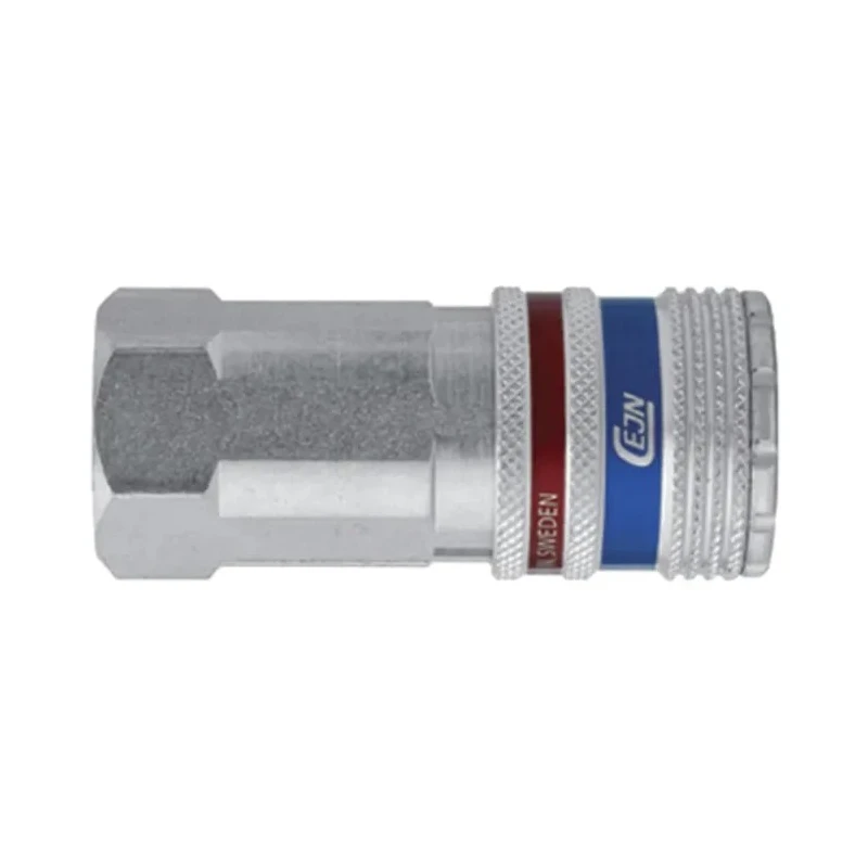 CEJN Stainless Steel Brass Pneumatic Quick Connect Coupling 3/8 in Female G Thread 410 eSafe Series C104102204