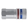 CEJN Stainless Steel Brass Pneumatic Quick Connect Coupling 3/8 in Female G Thread 410 eSafe Series C104102204