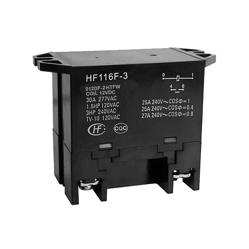 Hongfa Europe GMBH Flange Power Relay, 12V dc Coil, 25A Switching Current, DPST HF116F-3/012DF-2HTFW