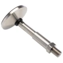 Nu-Tech Engineering Adjustable Foot M20 Thread Size 100 mm Base Diameter Stainless Steel 2500 kg Static Load A089/006