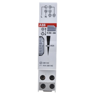 ABB Timer Light Switch 2CDE110000R0501 88mm Height Minutes Units Measured Compact Design Germany