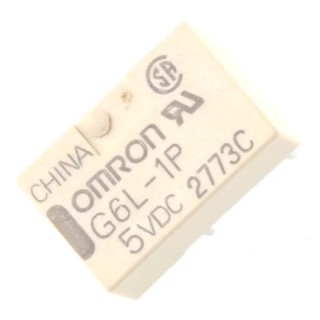 Omron Signal Relay SPST PCB Mount 5V DC Coil 1A Switching Current G6L-1P 5DC