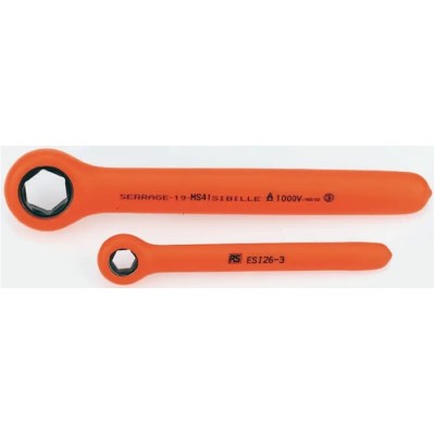Penta Insulated Ratchet Ring Spanner 17 mm, 17mm Overall Length, VDE/1000V Approved MS41RS-17