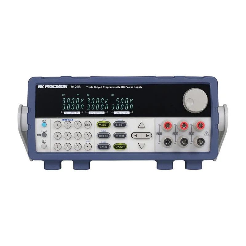 BK Precision Digital Bench Power Supply 3-Output 0 V AC to 30 V, 195 W, 3 A Max BK9129B