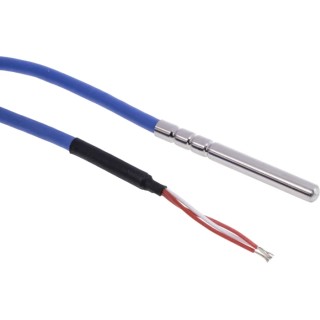 RS PRO PT100 RTD Sensor 6 mm Dia, 60 mm Long, 3 Wire, Class A Accuracy, Silicone Insulation, 200 °C Max PT100