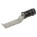 TE Connectivity Hooked PIDG Insulated Crimp Blade Terminal 13 mm Blade Length, 22 AWG to 16 AWG, Black 151467