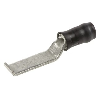 TE Connectivity Hooked PIDG Insulated Crimp Blade Terminal 13 mm Blade Length, 22 AWG to 16 AWG, Black 151467