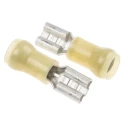 RS PRO PIDG FASTON .250 Yellow Insulated Female Spade Connector Crimp 6.35 x 0.81 mm Tab Size 12 AWG to 10 640907-1