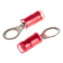 TE Connectivity PIDG Insulated Ring Terminal M4.5 Stud Size, 22 AWG to 16 AWG Wire Size, Red 36153