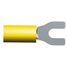 TE Connectivity PIDG Insulated Fork Terminal Nylon Yellow 12 AWG to 10 AWG M4 Stud Size 27.81mm Length 32588