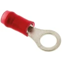 TE Connectivity PIDG Insulated Ring Terminal M5 Stud Size 22 AWG to 16 AWG Wire Size Red 130008