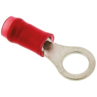 TE Connectivity PIDG Insulated Ring Terminal M5 Stud Size 22 AWG to 16 AWG Wire Size Red 130008