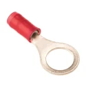 TE Connectivity PIDG Insulated Ring Terminal M8 Stud Size 22 AWG to 16 AWG Wire Size Red 320572