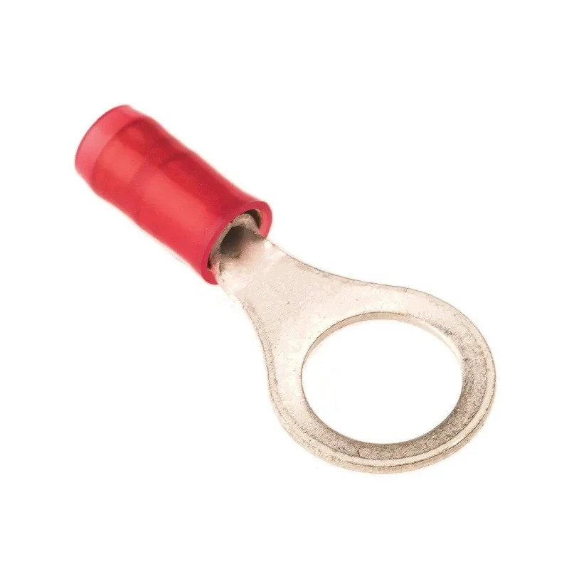 TE Connectivity PIDG Insulated Ring Terminal M8 Stud Size 22 AWG to 16 AWG Wire Size Red 320572