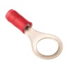 TE Connectivity PIDG Insulated Ring Terminal M8 Stud Size 22 AWG to 16 AWG Wire Size Red 320572
