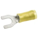 TE Connectivity PIDG Insulated Fork Terminal 12 AWG to 10 AWG Nylon Yellow M5 Stud 27.81mm 0.79mm Thickness 32589