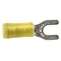 TE Connectivity PIDG Insulated Fork Terminal 12 AWG to 10 AWG Nylon Yellow M5 Stud 27.81mm 0.79mm Thickness 32589