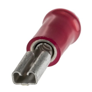 TE Connectivity PIDG FASTON .110 Red Insulated Female Spade Connector Crimp 2.79 x 0.79 mm Tab Size 22 AWG to 16 AWG 165566-1