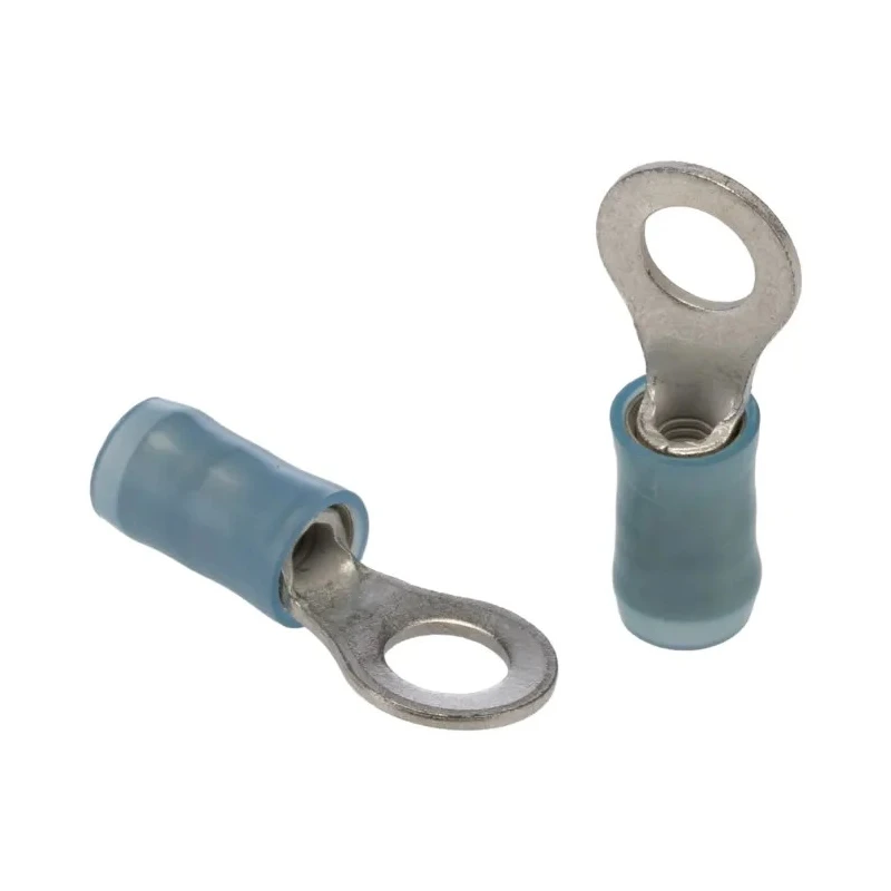 TE Connectivity PIDG Insulated Ring Terminal, M4.5 Stud Size, 16 AWG 14 AWG Wire Size, Blue 320574