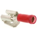 TE Connectivity PIDG FASTON .250 Red Insulated Female Spade Connector Crimp 6.35 x 0.81 mm Tab Size 160834-2
