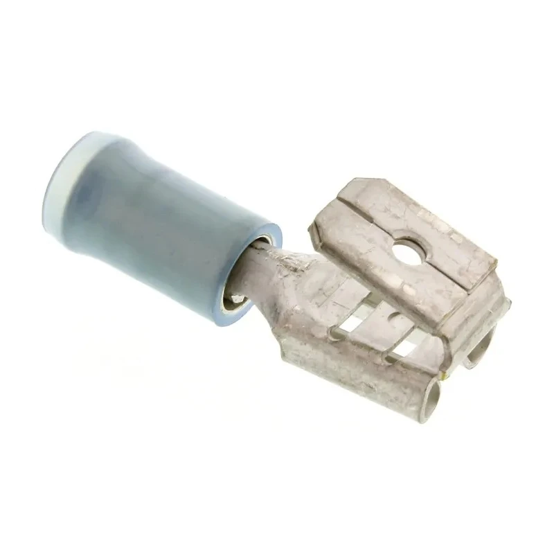 RS PRO PIDG FASTON .250 Blue Insulated Female Spade Connector, Crimp, 6.35 x 0.81 mm Tab Size 16 AWG to 14 AWG 9-160463-2