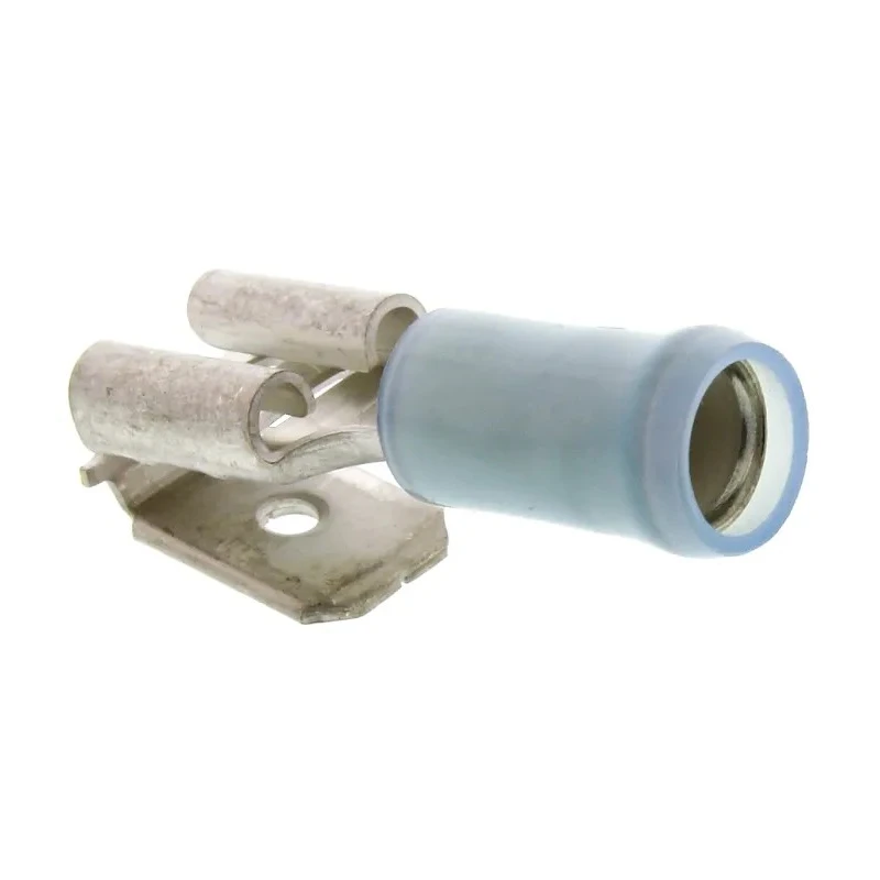 RS PRO PIDG FASTON .250 Blue Insulated Female Spade Connector, Crimp, 6.35 x 0.81 mm Tab Size 16 AWG to 14 AWG 9-160463-2