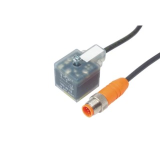 Lumberg Automation Female 35 way DIN 43650 Form A Sensor Actuator Cable, Right Angle to Male 4 way RST 5-3-VAD 1A-1-3-226/1M