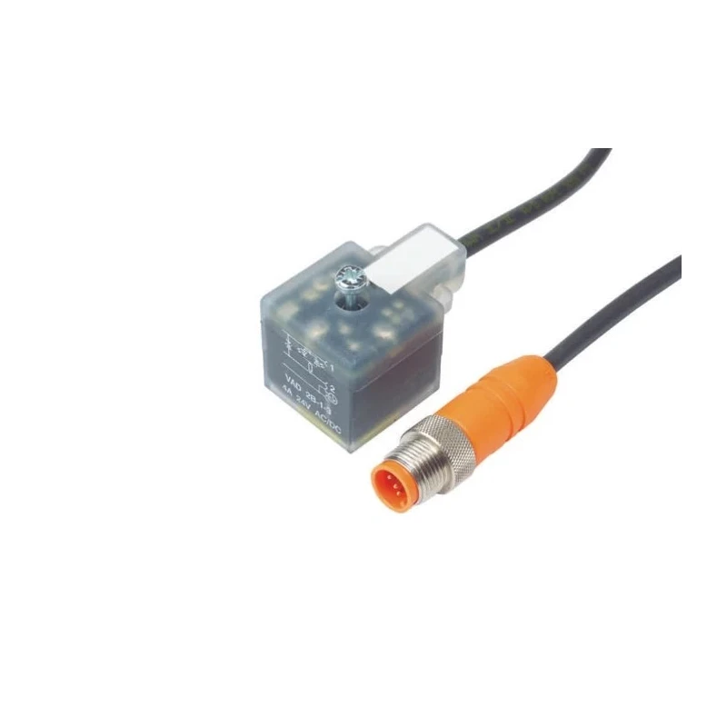 Lumberg Automation Female 35 way DIN 43650 Form A Sensor Actuator Cable, Right Angle to Male 4 way RST 5-3-VAD 1A-1-3-226/1M